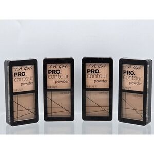 4 Lot L.A. Girl PRO.Contour Powder - Color Highlight/Contour‎ GCP668